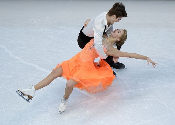Ivan Bukin và Alexandra Stepanova trong cuộc thi tại Giải vô địch thế giới trượt băng nghệ thuật ở Boston - Sputnik Việt Nam
