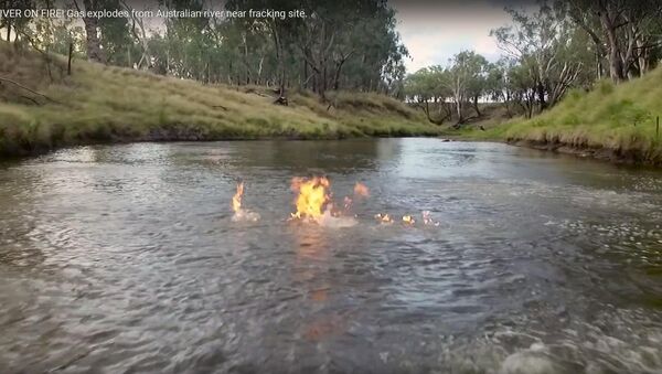 Nghị sĩ Australia đốt cháy dòng sông  ô nhiễm - Sputnik Việt Nam