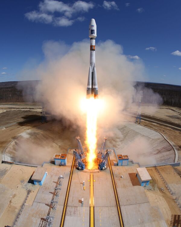 Cuộc phóng tên lửa đầu tiên từ sân bay vũ trụ Vostochny. - Sputnik Việt Nam