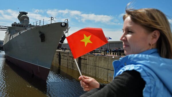 Hạ thủy  tàu Gepard 3.9 thứ tư xây dựng cho Hải quân Việt Nam - Sputnik Việt Nam