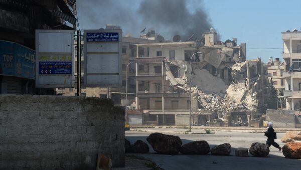 Các chiến binh bắn phá thành phố Aleppo - Sputnik Việt Nam