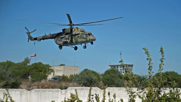 Máy bay trực thăng Mi-8 của Nga ở Syria - Sputnik Việt Nam
