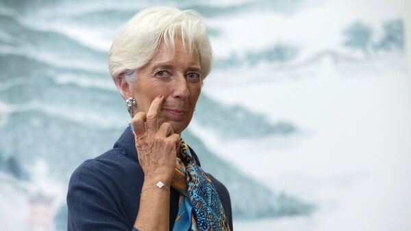 Chủ tọa-Giám đốc Quỹ Tiền tệ Quốc tế Christine Lagarde trước nghi lễ tiếp tân trọng thể nhân danh Chủ tịch Trung Quốc vinh danh các Trưởng phái đoàn đại biểu dự Hội nghị thượng đỉnh G20 - Sputnik Việt Nam