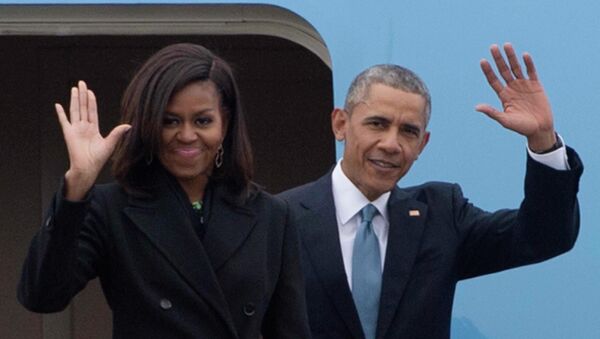 Tổng thống Hoa Kỳ Barack Obama và phu nhân Michelle - Sputnik Việt Nam