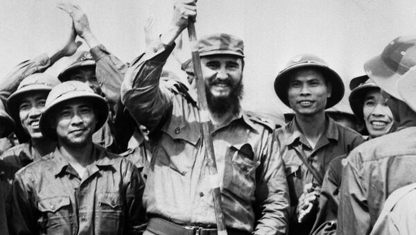Chuyến đi của Fidel Castro vào tháng chín năm 1973 đến những vùng giải phóng do Chính phủ Cách mạng miền Nam Việt Nam kiểm soát. - Sputnik Việt Nam
