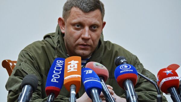 Người đứng đầu nước Cộng hòa Nhân dân Donetsk tự tuyên bố, Alexandr Zakharchenko - Sputnik Việt Nam