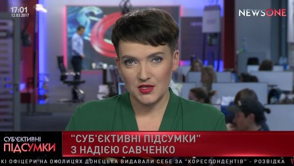 Надежда Савченко в эфире канала NewsOne - Sputnik Việt Nam