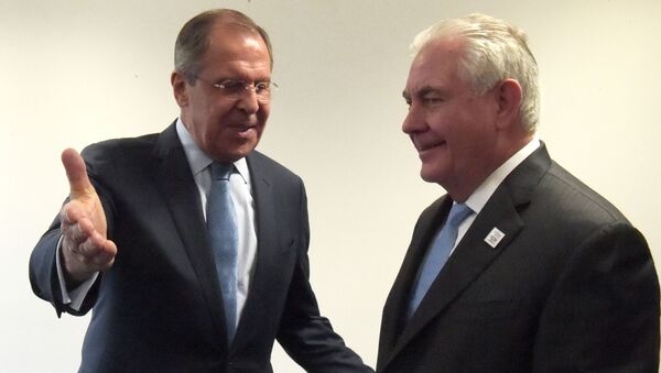 Ngoại trưởng Nga Sergei Lavrov, Ngoại trưởng Mỹ Rex Tillerson - Sputnik Việt Nam