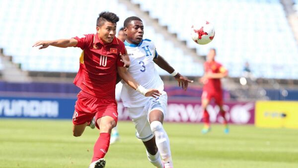 Các cầu thủ trẻ Việt Nam đã chơi nỗ lực trong suốt hành trình ba trận đấu tại World Cup U20 2017. - Sputnik Việt Nam