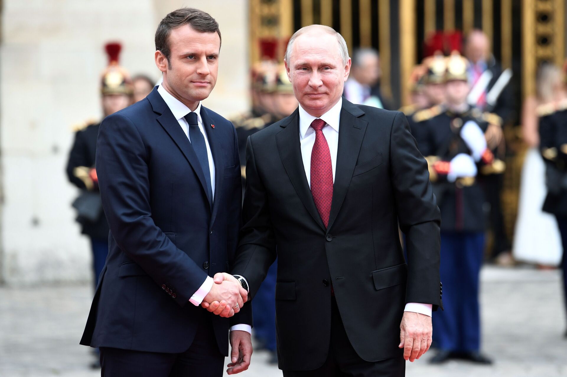  Tổng thống Putin hội đàm với Tổng thống Pháp Emmanuel Macron - Sputnik Việt Nam, 1920, 30.01.2022