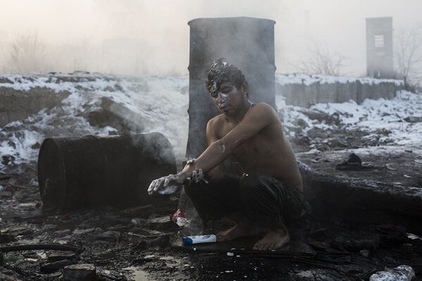 Ảnh của nhiếp ảnh gia người Tây Ban Nha Alejandro Velez Martinez trong serie Người tị nạn ở Belgrade - Sputnik Việt Nam