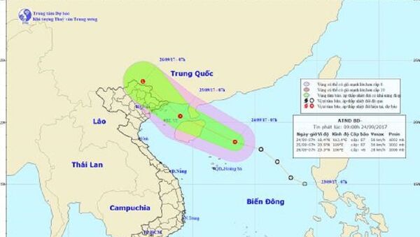 Dự báo đường đi và vị trí áp thấp nhiệt đới - Sputnik Việt Nam