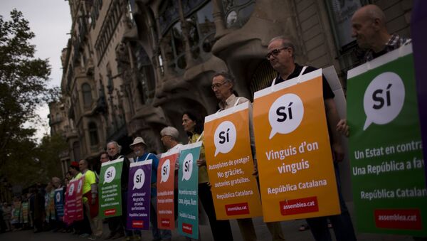 Befürworter der katalanischen Unabhängigkeit in Barcelona - Sputnik Việt Nam