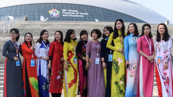 Đại biểu Việt Nam tham gia Festival Thanh niên và Sinh viên thế giới lần thứ XIX tại Sochi - Sputnik Việt Nam