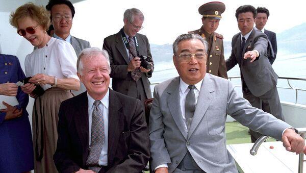 Jimmy Carter và Kim Il Sung - Sputnik Việt Nam