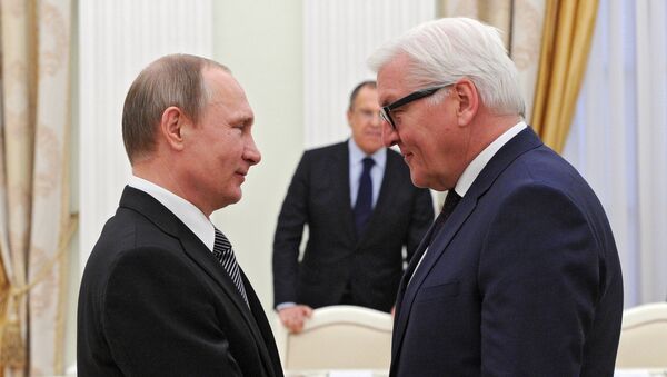 Vladimir Putin và Frank-Walter Steinmeier - Sputnik Việt Nam