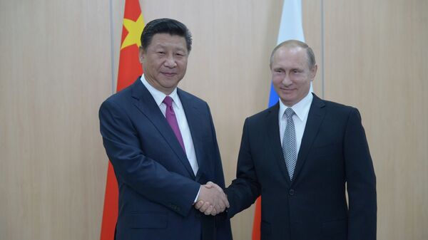  Chủ tịch Trung Quốc Tập Cận Bình  và Tổng thống Liên bang Nga Vladimir Putin  - Sputnik Việt Nam