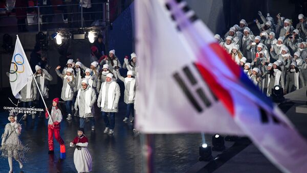 Vận động viên Nga tại Thế vận hội Olympic - 2018 tại Pyeongchang. - Sputnik Việt Nam