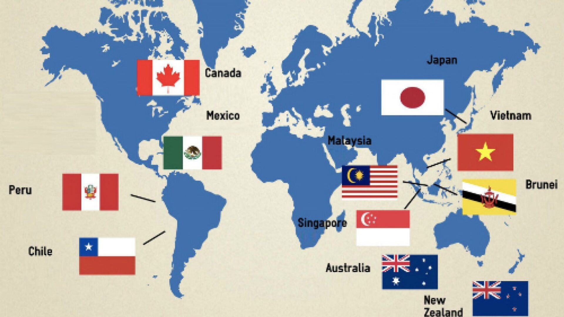 11 nước thành viên CPTPP sau khi Mỹ rút lui. - Sputnik Việt Nam, 1920, 04.04.2022