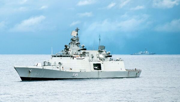 Hải quân Ấn Độ, Tàu Hải quân Shivalik- loại tàu khu trục tàng hình đa chức năng INS Sahyadri (F49) (File) - Sputnik Việt Nam