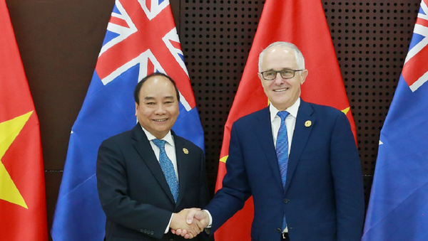 Thủ tướng Nguyễn Xuân Phúc và Thủ tướng Australia Malcolm Turnbull - Sputnik Việt Nam
