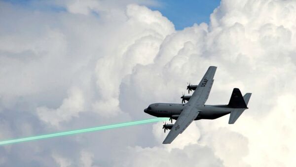 Photo illustration of an AC-130 gunship firing a laser weapon - Sputnik Việt Nam