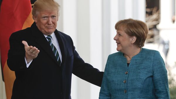 Donald Trump và Angela Merkel - Sputnik Việt Nam