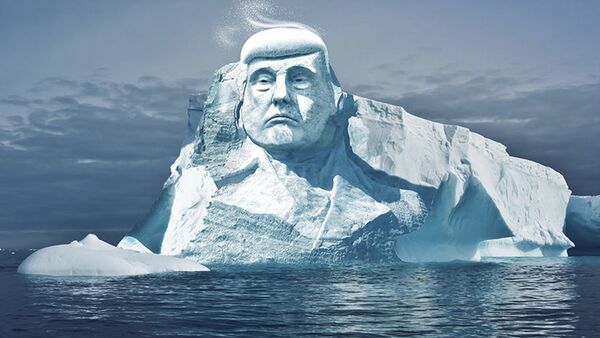 Đầu Trump bằng băng cao 35 mét sẽ tan chảy ở Bắc Cực - Sputnik Việt Nam