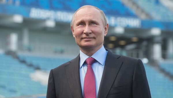 Tổng thống Vladimir Putin tại SCĐ Fisht tại Sochi - Sputnik Việt Nam