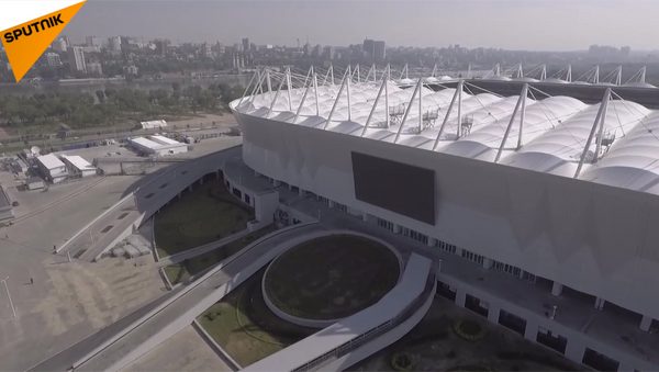 Sân vận động “Đấu trường Rostov” từ tầm cao chim bay - Sputnik Việt Nam