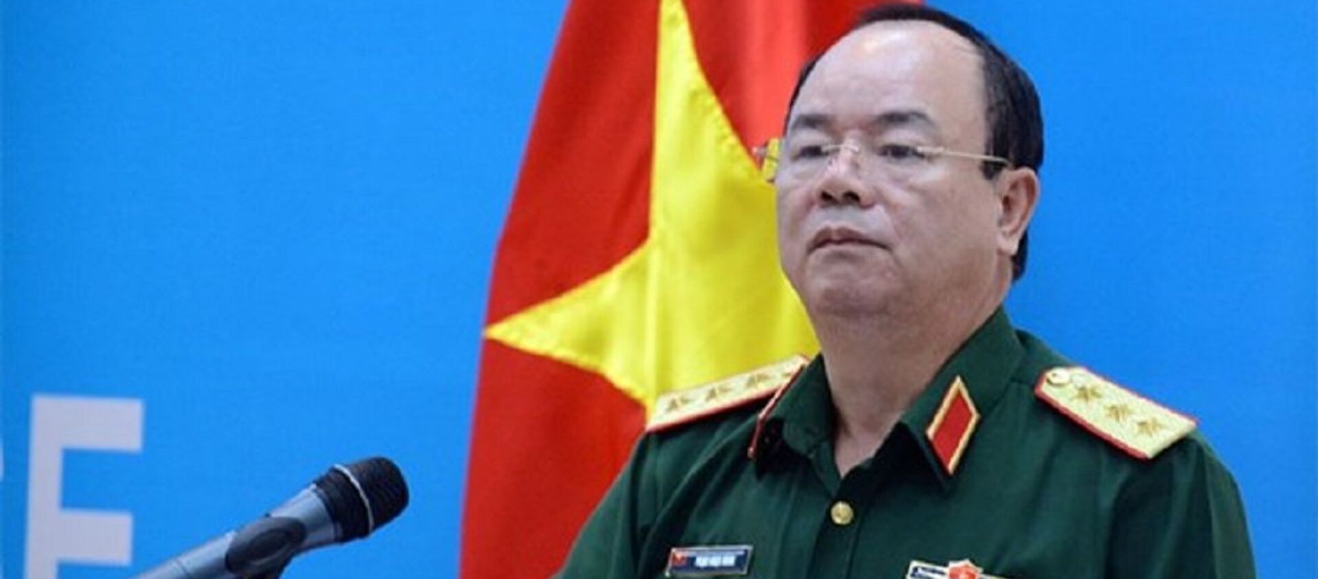 Thượng tướng Phạm Ngọc Minh phát biểu tại lễ khai mạc. - Sputnik Việt Nam, 1920, 05.06.2018
