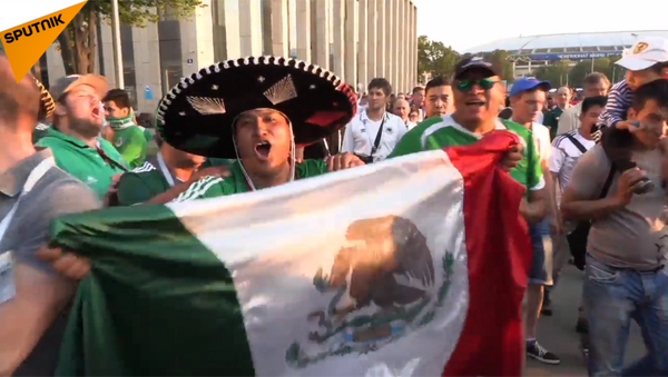 Bài hát và mũ Sombrero: Fan Mexico ăn mừng chiến thắng của đội tuyển nước nhà - Sputnik Việt Nam
