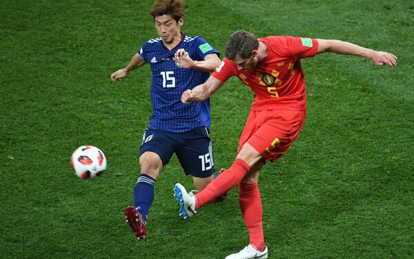 Trận đấu World Cup giữa đội tuyển Bỉ và Nhật Bản - Sputnik Việt Nam