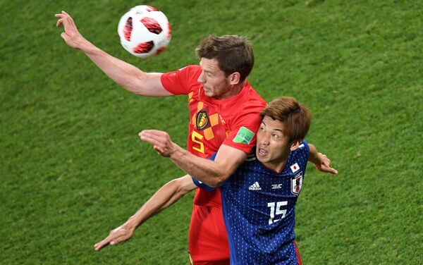 Trận đấu World Cup giữa đội tuyển Bỉ và Nhật Bản - Sputnik Việt Nam