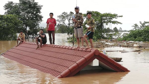 Vỡ đập thủy điện tại Lào, hàng trăm người chết và mất tích - Sputnik Việt Nam