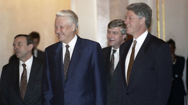 Boris Yeltsin và Bill Clinton  - Sputnik Việt Nam