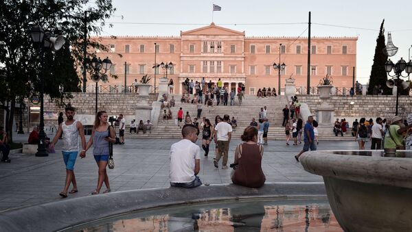 Вид на греческий парламент в Афинах - Sputnik Việt Nam