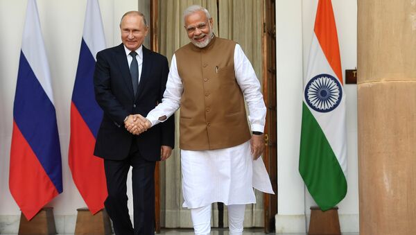 Tổng thống Vladimir Putin và Thủ tướng Ấn Độ Narendra Modi - Sputnik Việt Nam
