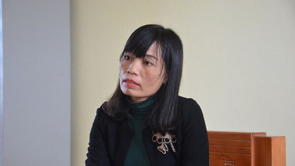 Bà Phạm Thị Lệ Anh, hiệu trưởng trường THCS Duy Ninh - Sputnik Việt Nam