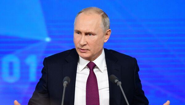 Cuộc họp báo lớn của Tổng thống Nga Vladimir Putin năm 2018 - Sputnik Việt Nam