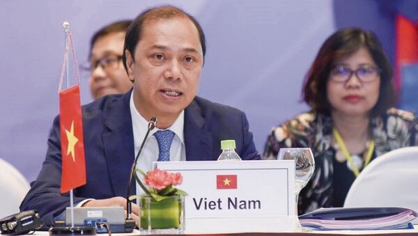 Thứ trưởng Nguyễn Quốc Dũng cho biết Việt Nam sẽ nỗ lực hoàn thành tốt vai trò Chủ tịch ASEAN 2020. - Sputnik Việt Nam