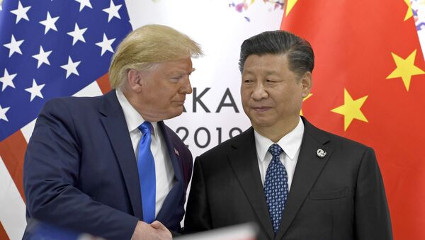 Donald Trump và Tập Cận Bình tại hội nghị thượng đỉnh G20 ở Osaka - Sputnik Việt Nam