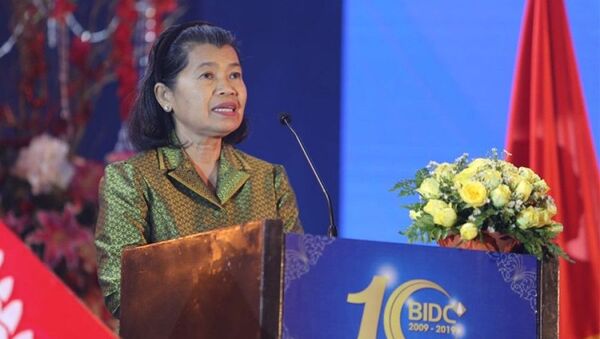 Phó Thủ tướng Campuchia Men Sam An phát biểu ý kiến - Sputnik Việt Nam