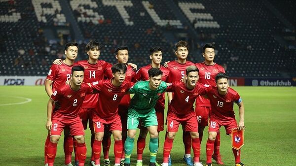 Đội hình ra sân của U23 Việt Nam. - Sputnik Việt Nam