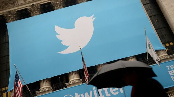 Biểu ngữ Twitter New York - Sputnik Việt Nam